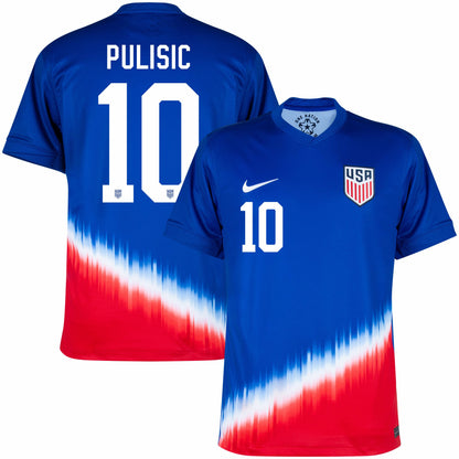 Nike Men's Usa Away Pulisic 10 Jersey 2024-2025 Jerseys