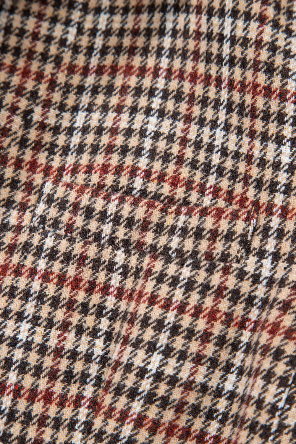 Threaded Pear Aria Houndstooth Lapel Collar Blazer