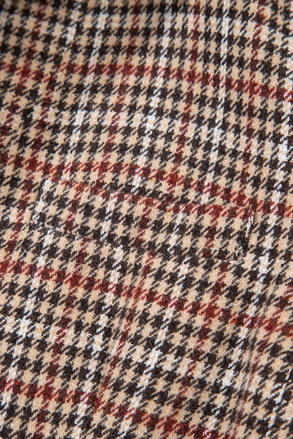 Threaded Pear Aria Houndstooth Lapel Collar Blazer