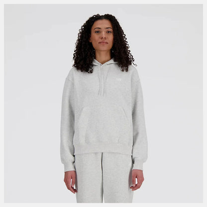 New Balance Sport Essentials Women's Pullover Hoodie — Gray