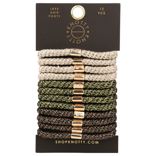 LUXE PONY SET 12-PK, EARTH