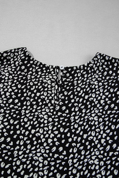 Threaded Pear Danielle Back Tiered Flowy PLUS Blouse