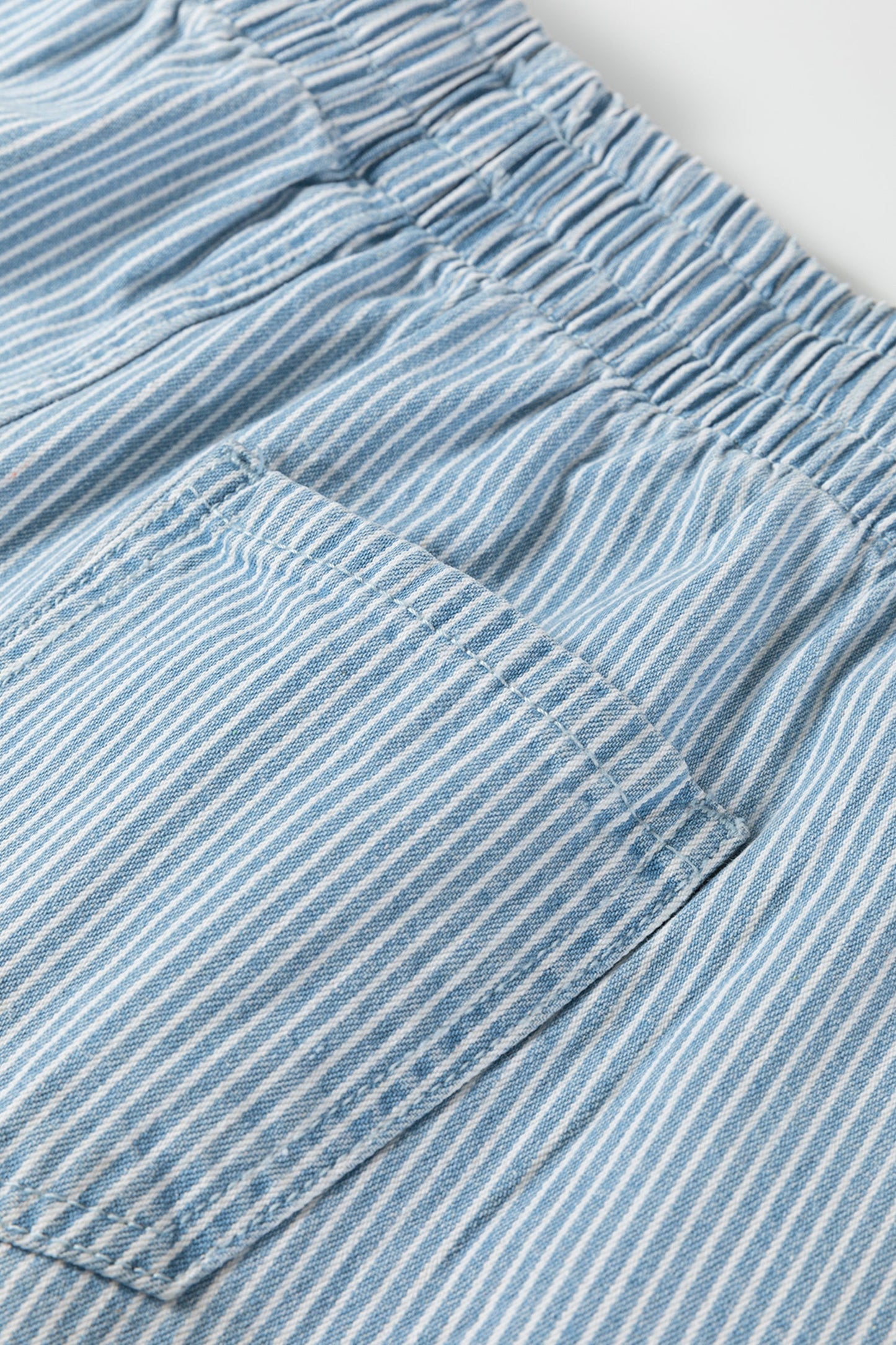 Threaded Pear Honey Elastic Waist Casual Shorts