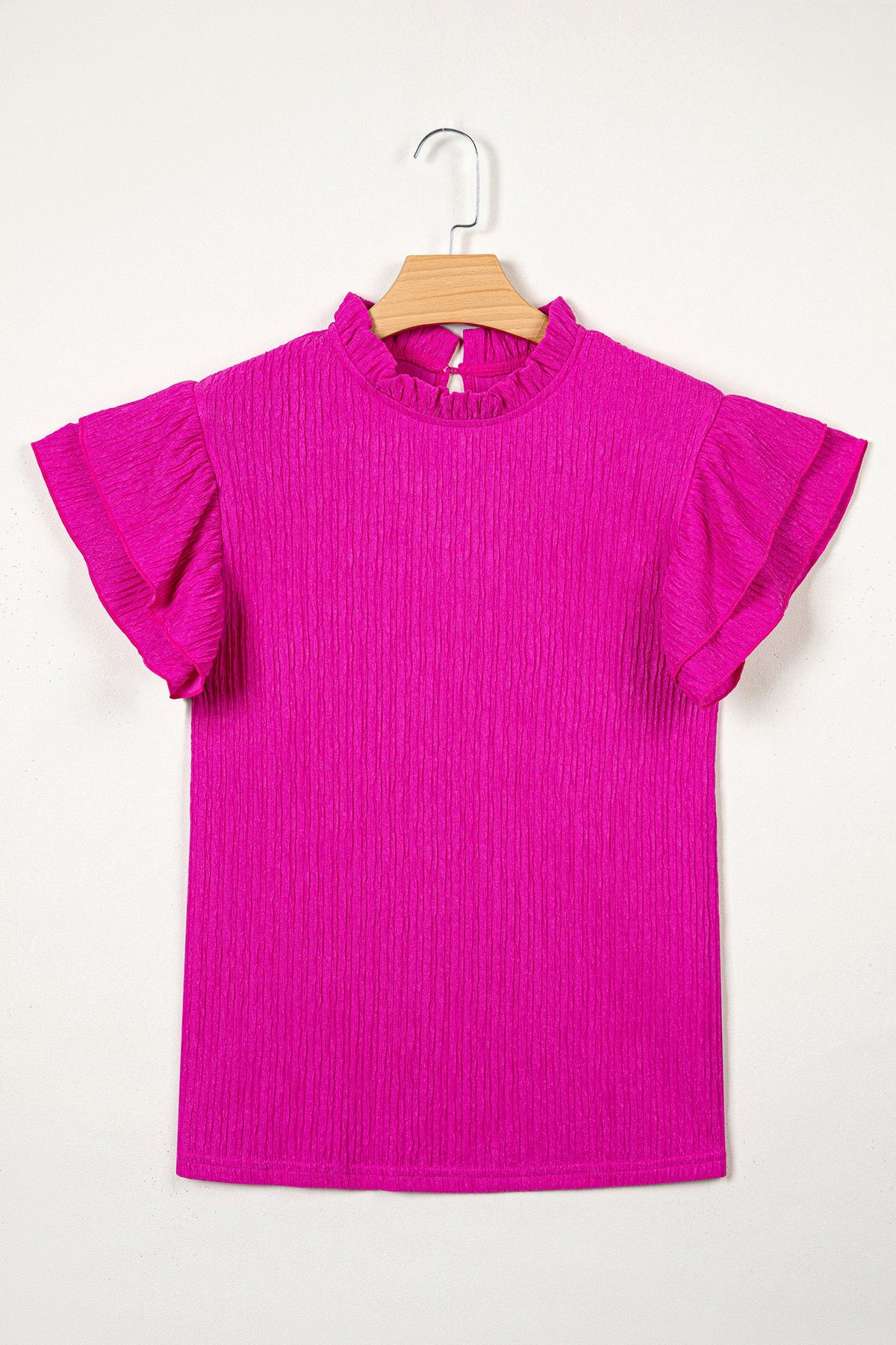 Threaded Pear Londyn Trim Short Sleeve Blouse