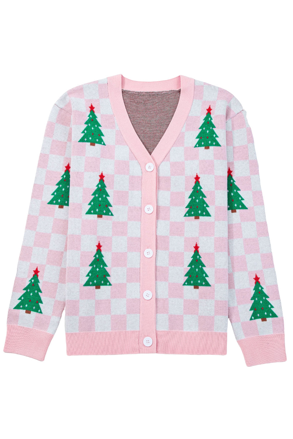 Threaded Pear Ella Tree Pattern Cardigan Sweater