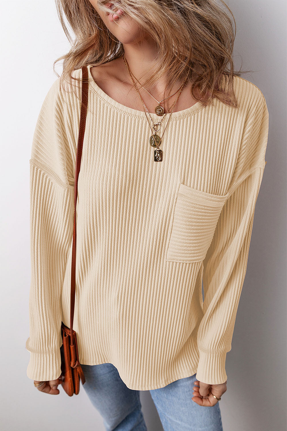 Threaded Pear Kennedy Corded Long Sleeve