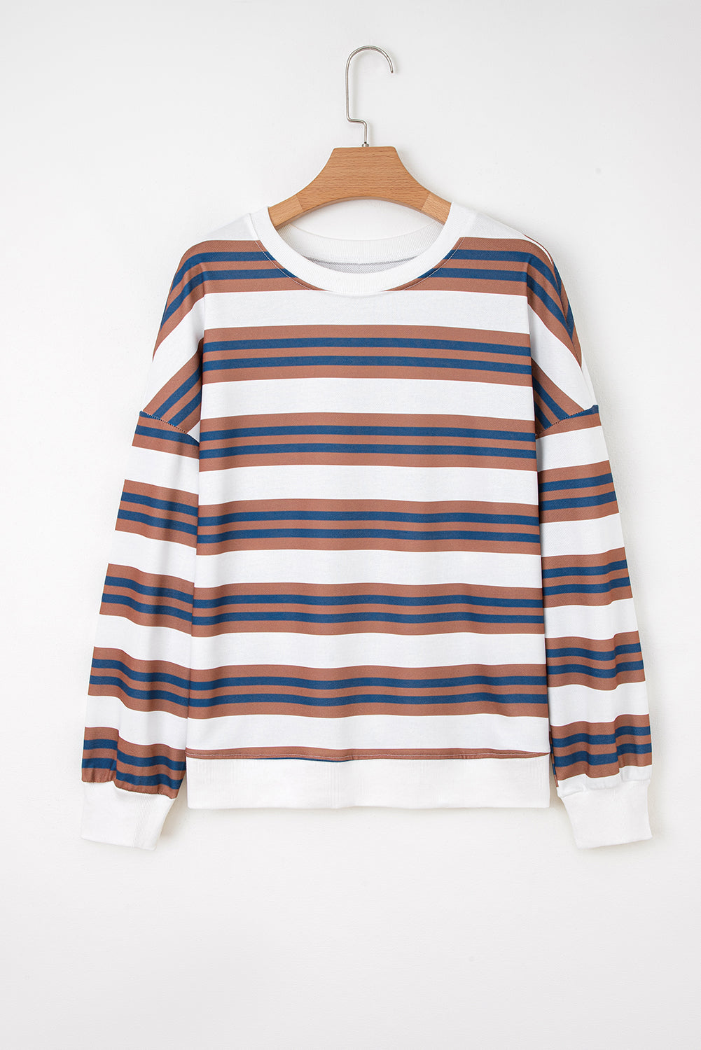 Threaded Pear Marlowe Stripe Drop Shoulder Pullover