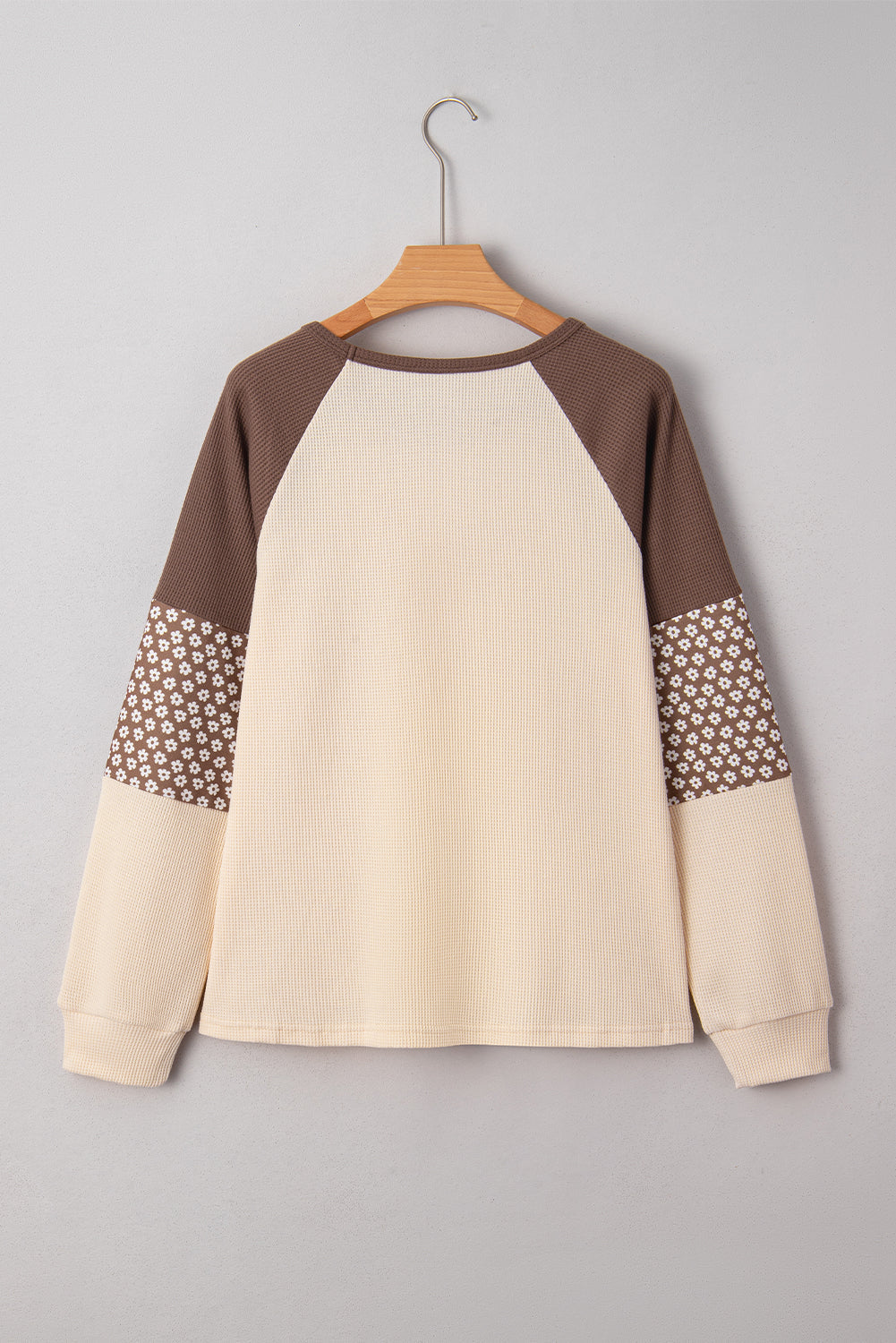 Threaded Pear Emmeline Patchwork Color Block Long Sleeve Top