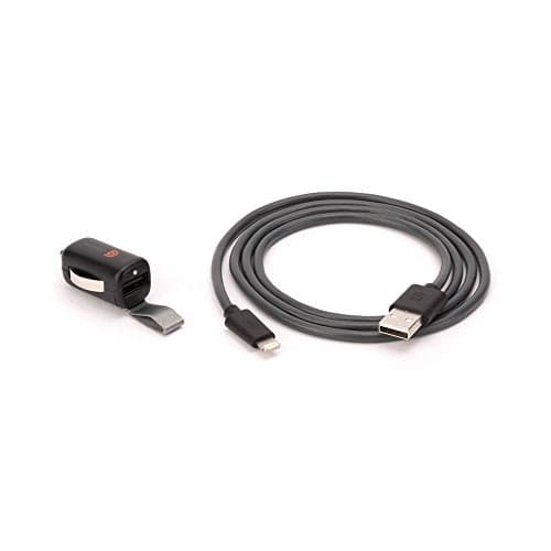 Griffin Powerjolt Car Charger with Lightning Connector 12w - Maximum Rate Charging for Ipad, Iphone and Ipod