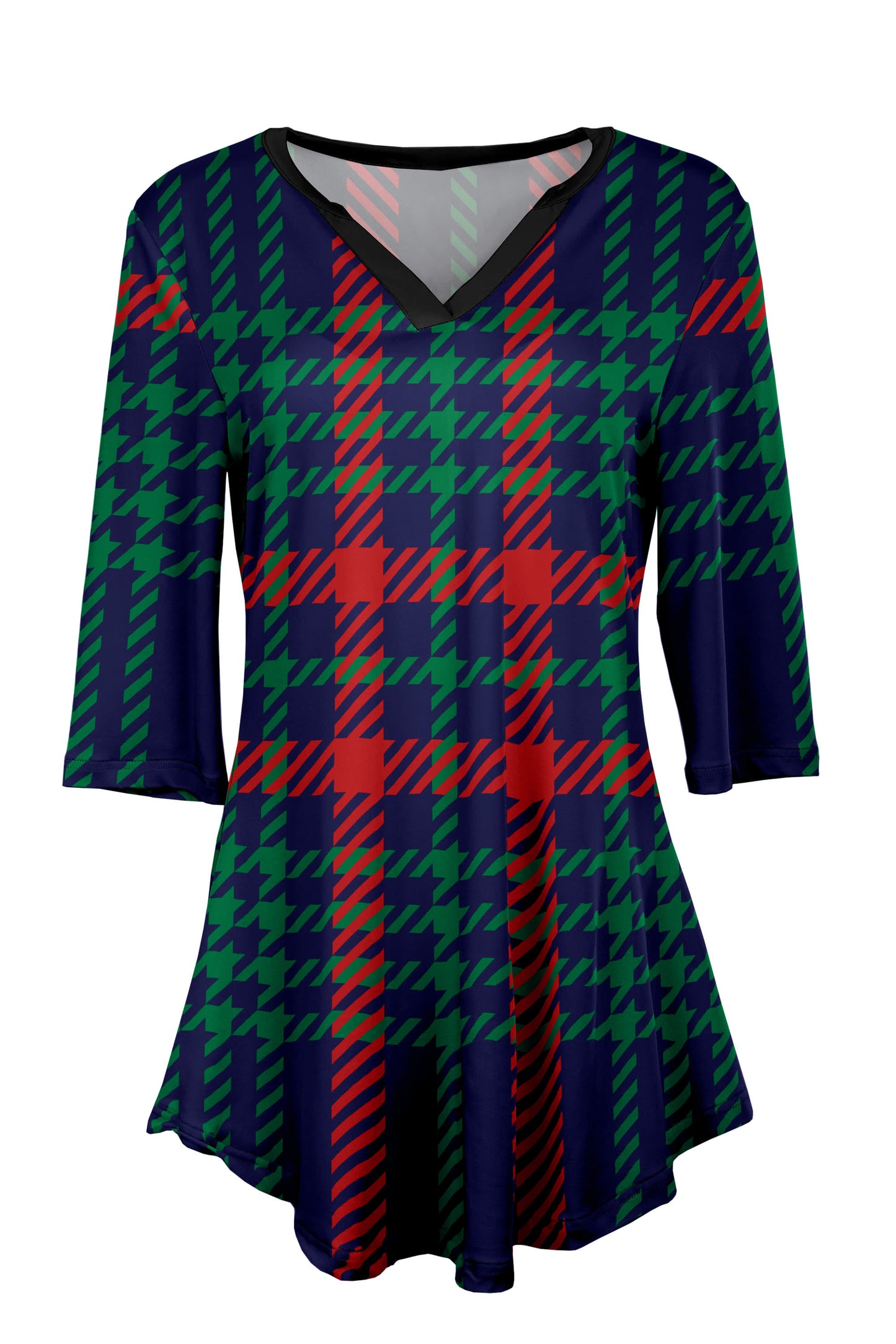 Navy Green Plaid-