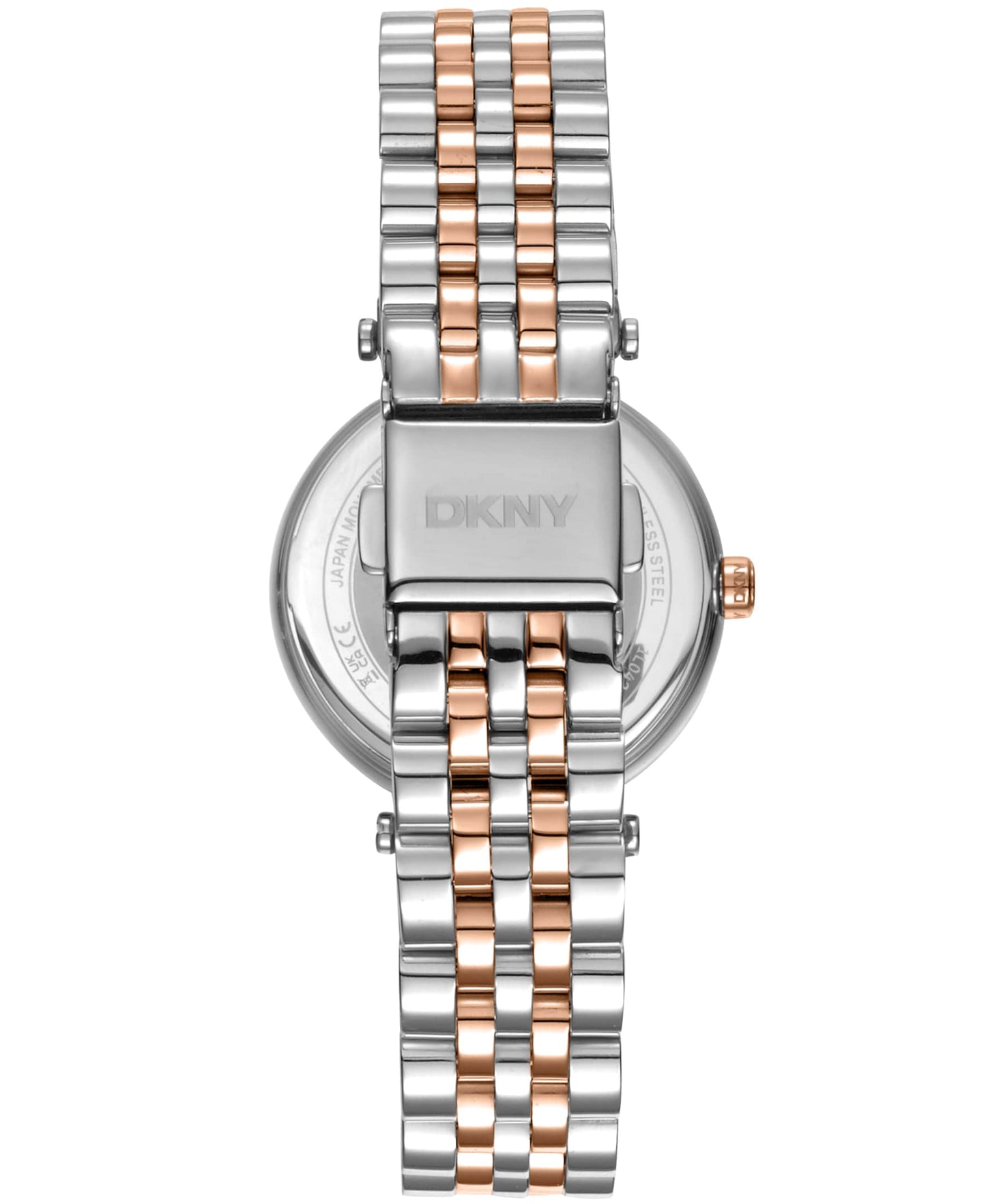 Dk1l042m0085 EVENING Essential Glitz Two Tone Silver & Rose Gold Women's Watch