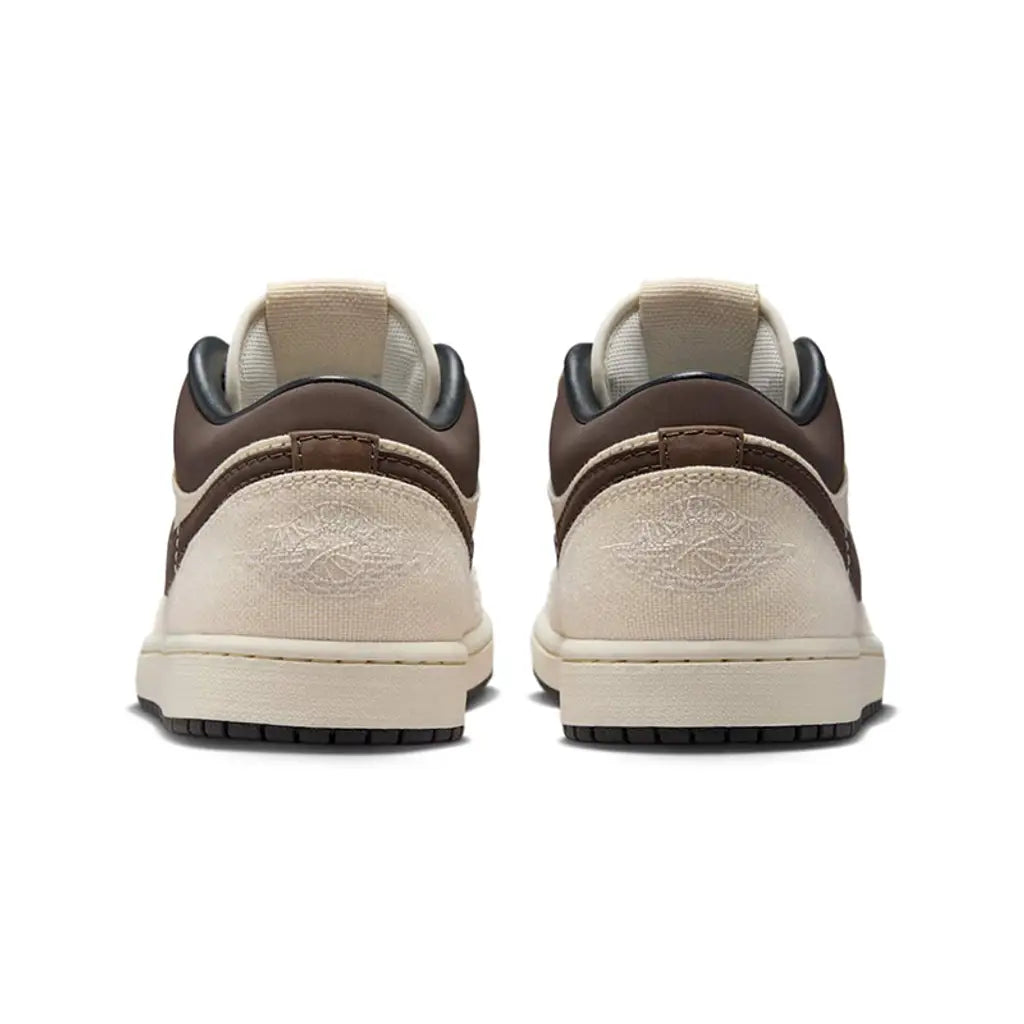 Men's Air Jordan Retro 1 Low Prm 'Pale Ivory Off Noir Baroque Brown'