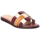 CH MAHOGANY CROC PRINT LEATHER