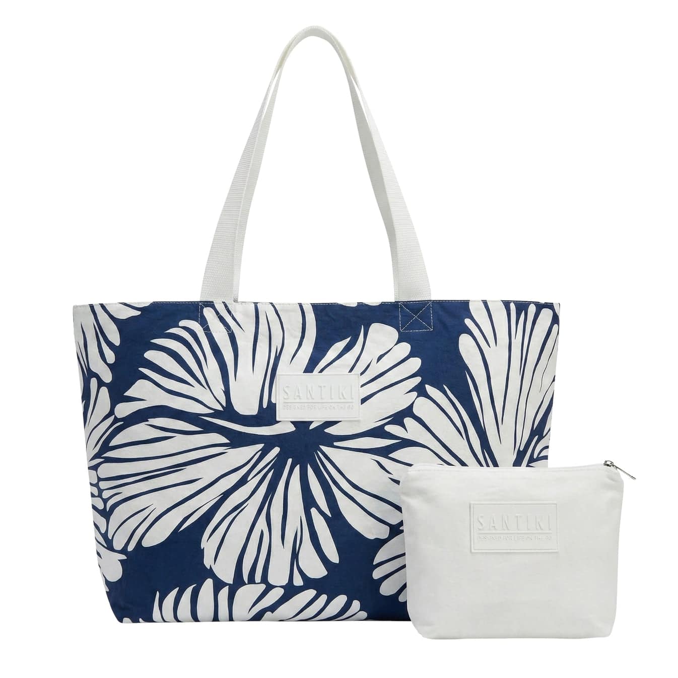 NVY WHT HIBISCUS-