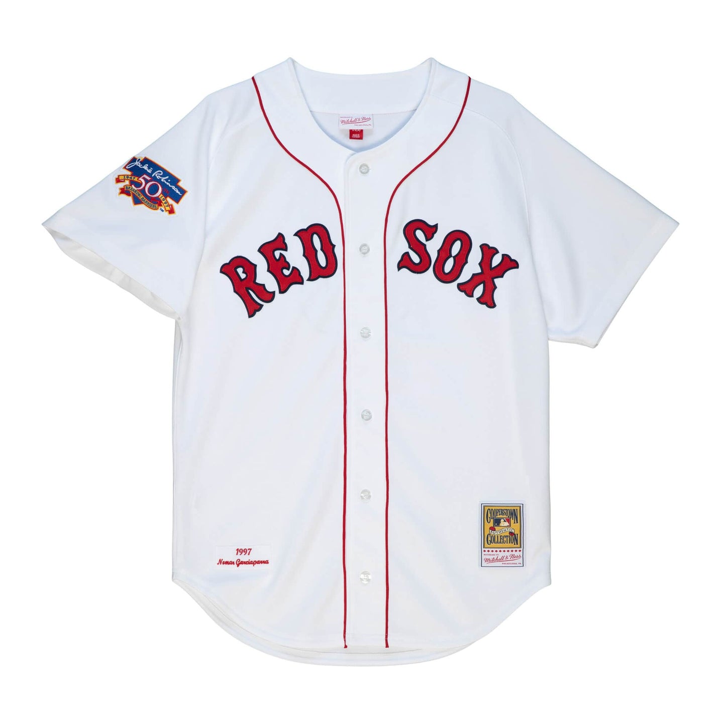Mitchell & Ness MLB White Jersey Boston Red Sox 1997 Nomar Garciaparra
