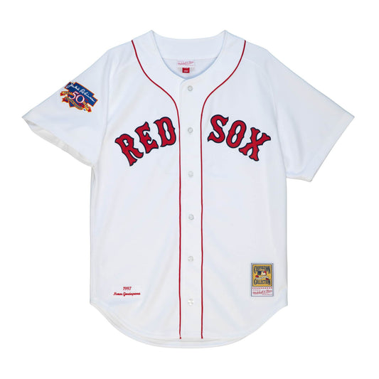 Mitchell & Ness MLB White Jersey Boston Red Sox 1997 Nomar Garciaparra