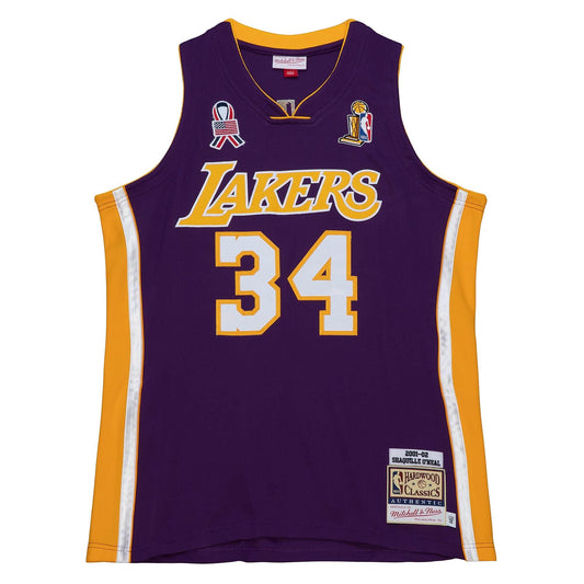 Mitchell & Ness NBA Finals Jersey La Lakers 2001 Shaquille O'Neal Jerseys