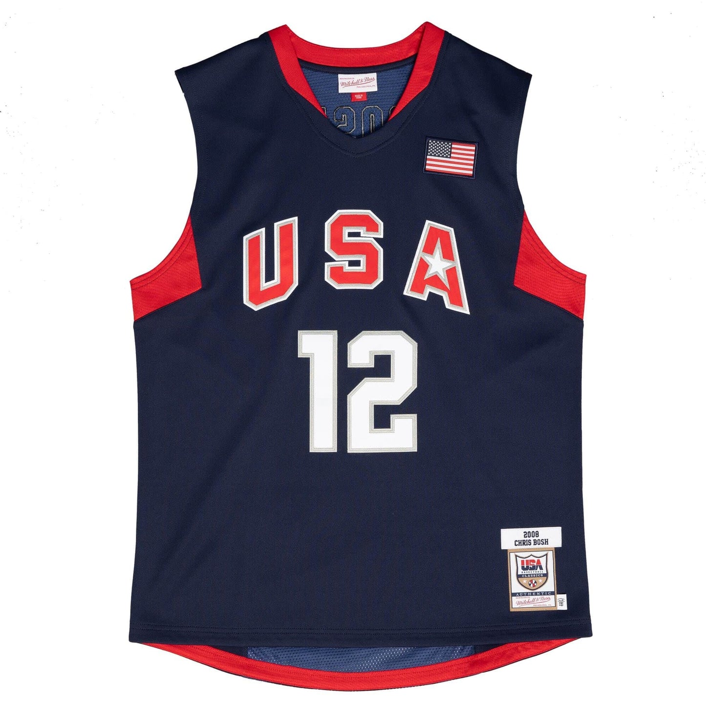 Mitchell & Ness NBA Dark Jersey Usa 2008 Chris Bosh