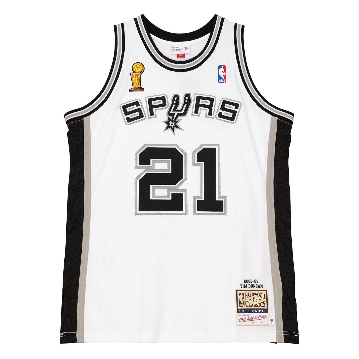 Mitchell & Ness NBA Home Finals Jersey San Antonio Spurs 2002 Tim Duncan