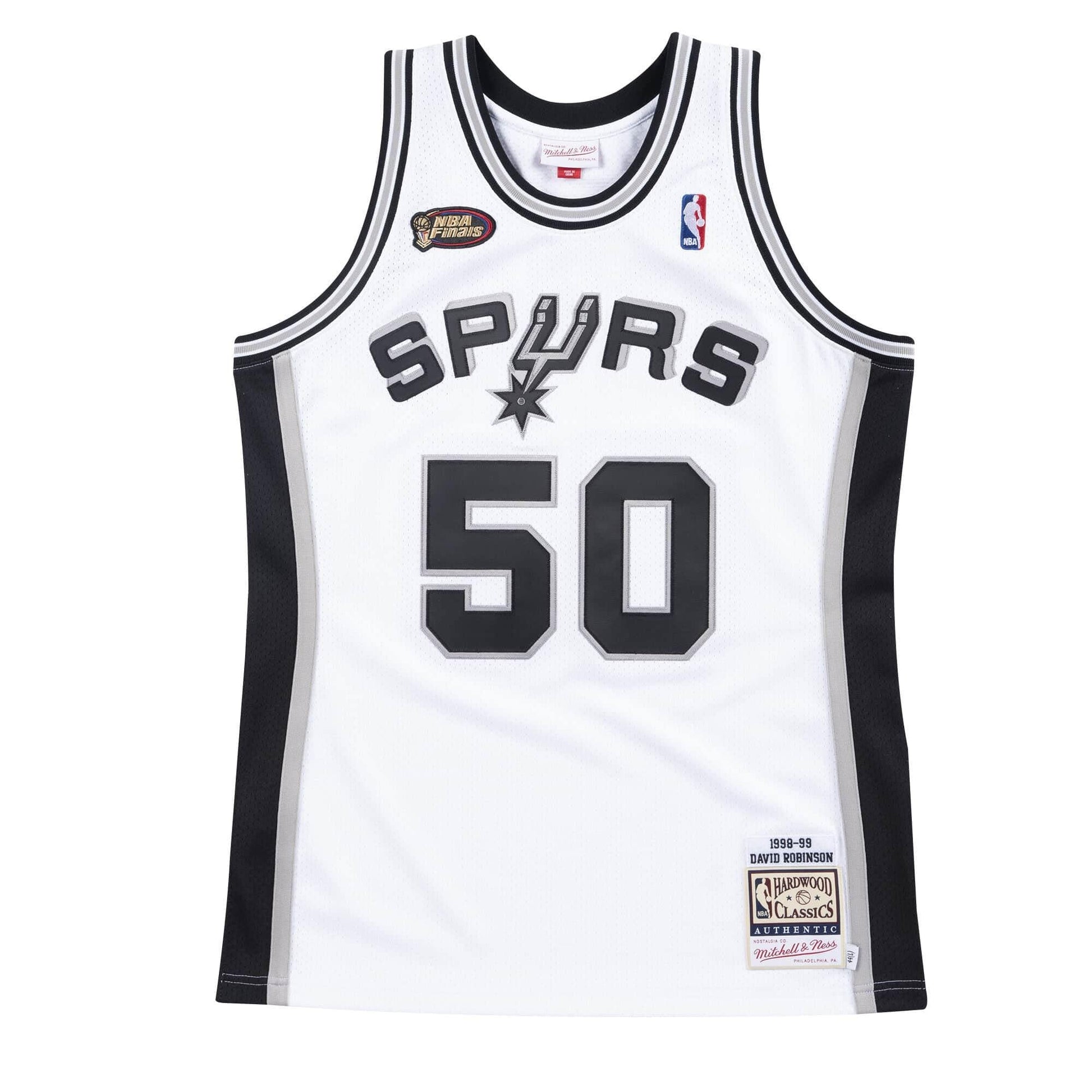 Mens Mitchell & Ness NBA Authentic Jersey 1998 San Antonio Spurs David Robinson - sneakAR