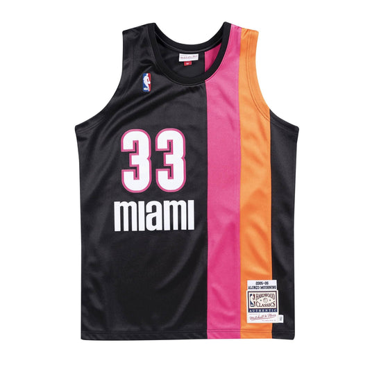 Mitchell & Ness Men's NBA Authentic Jersey Miami Heat Alternate 2005-06 Alonzo Mourning