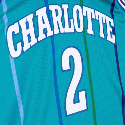Mitchell & Ness NBA Authentic Road Jersey Charlotte Hornets 92 Larry Johnson