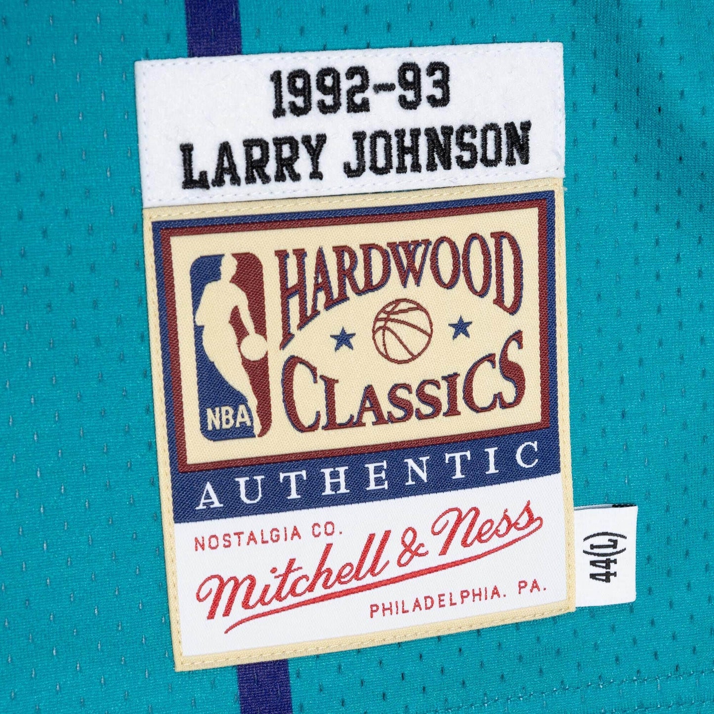 Mitchell & Ness NBA Authentic Road Jersey Charlotte Hornets 92 Larry Johnson