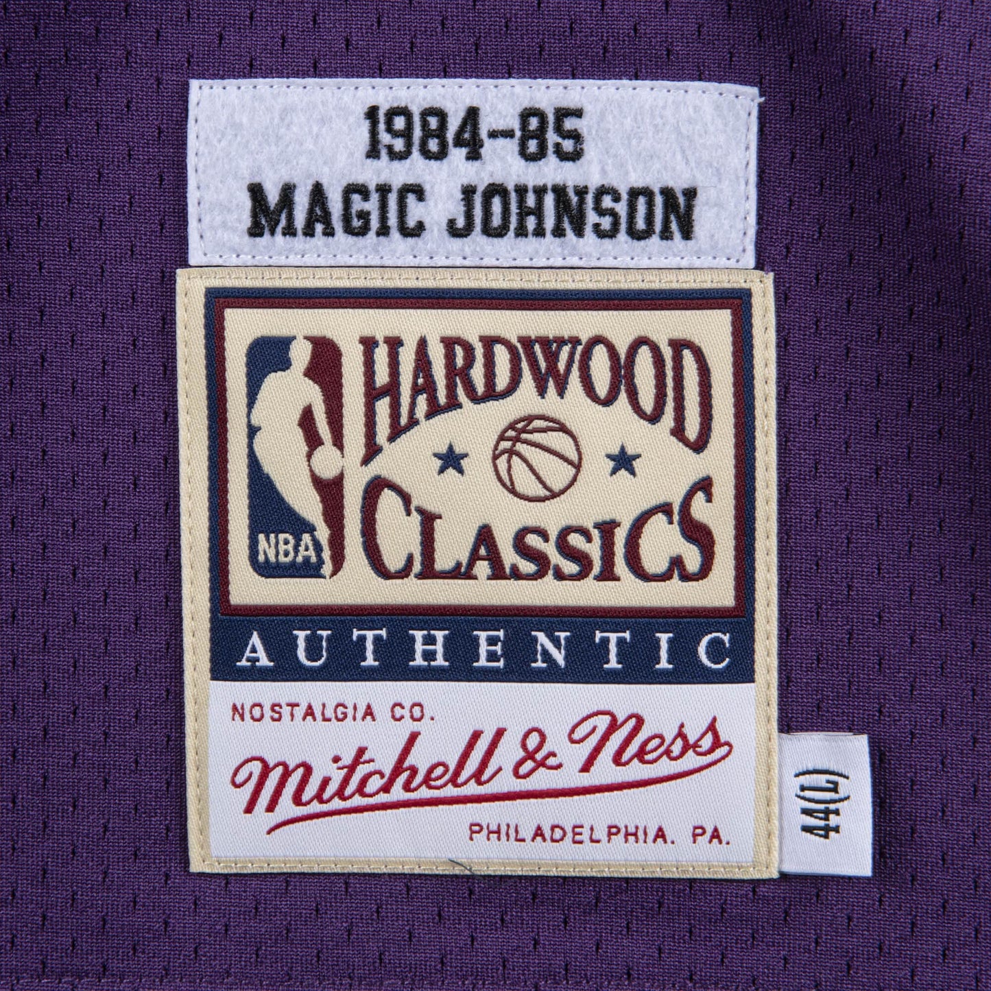 Mitchell & Ness NBA Authentic Road Jersey La Lakers 84 Magic Johnson Jerseys