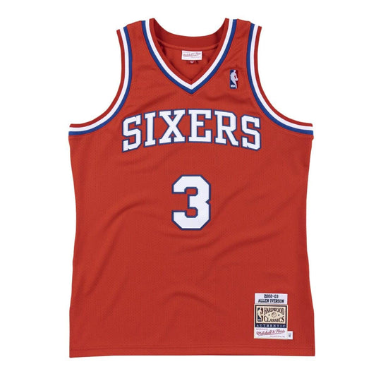 Men's Mitchell & Ness Authentic Jersey 76Ers 02-03 Allen Iverson