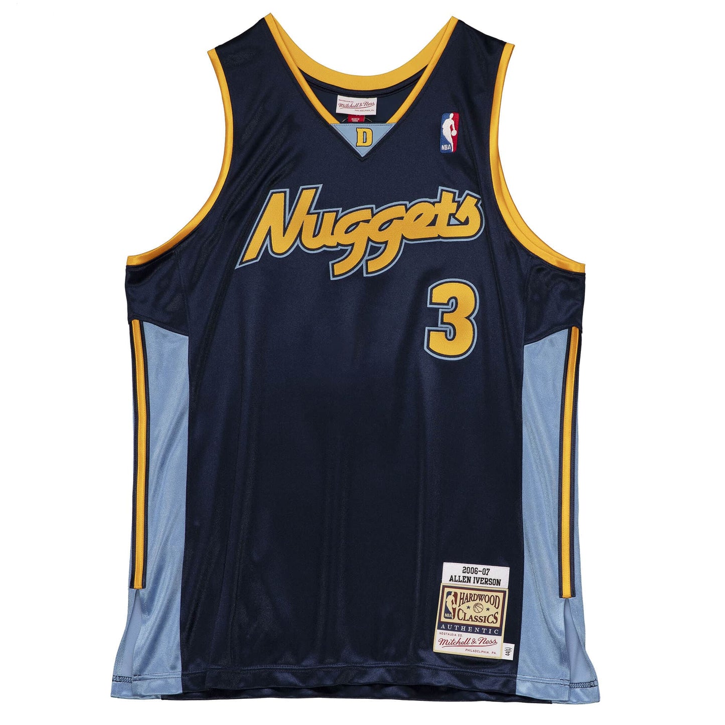 Men's Mitchell & Ness Authentic Jersey NUGGets 2006 Allen Iverson