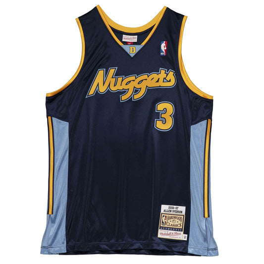 Men's Mitchell & Ness Authentic Jersey NUGGets 2006 Allen Iverson