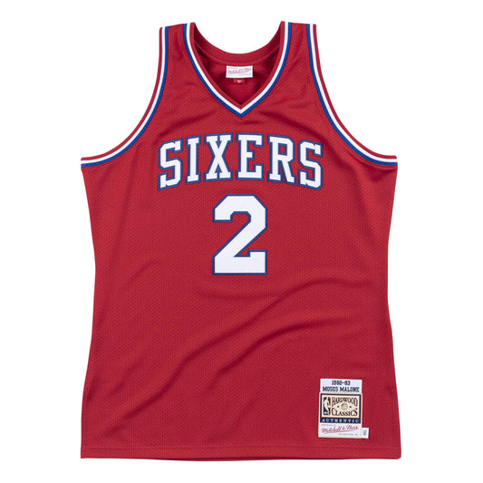 Mitchell & Ness Men's Authentic Jersey 76Ers 1982 Moses Malone