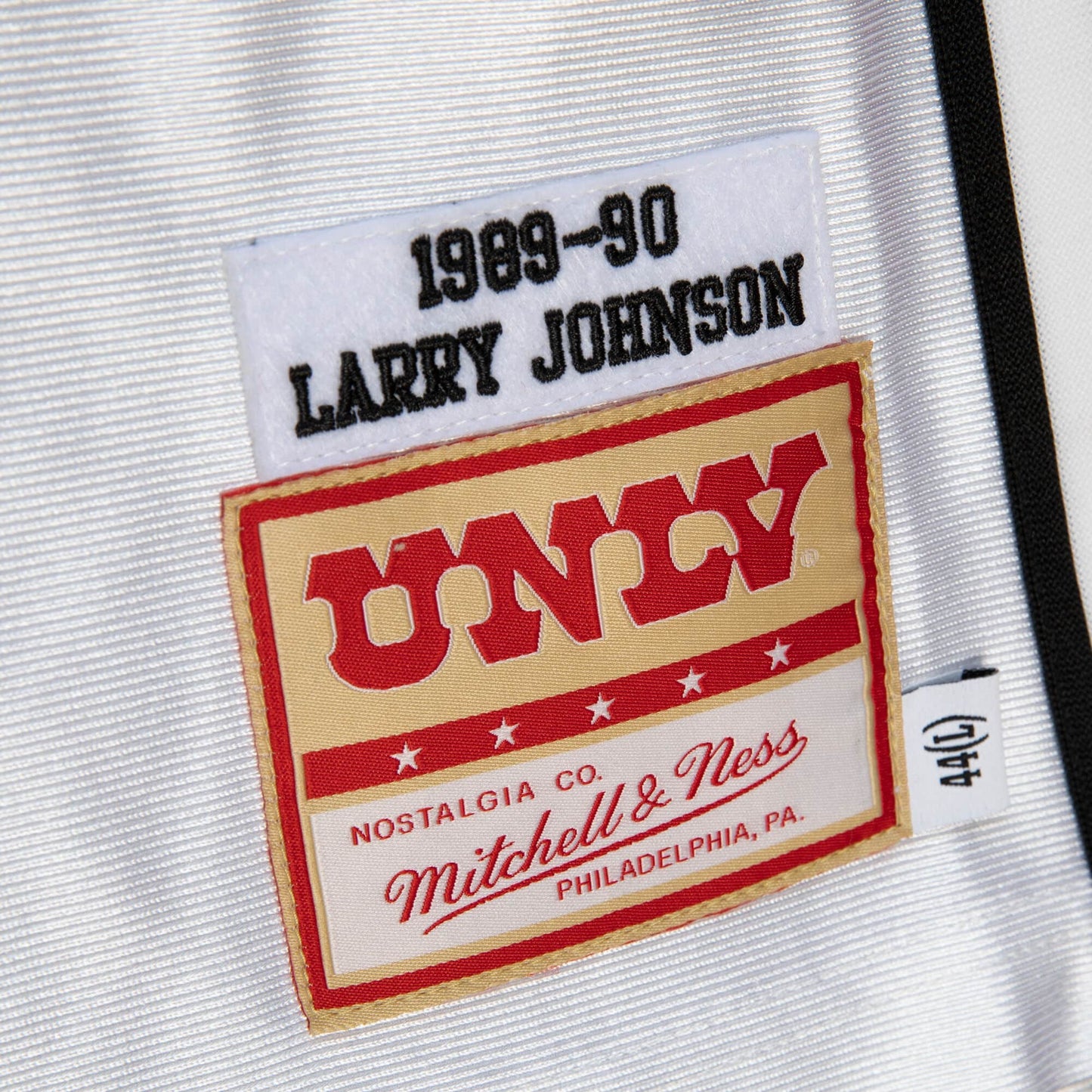 Mitchell & Ness Ncaa White Jersey Unlv Runnin Rebels 1989 Larry Johnson