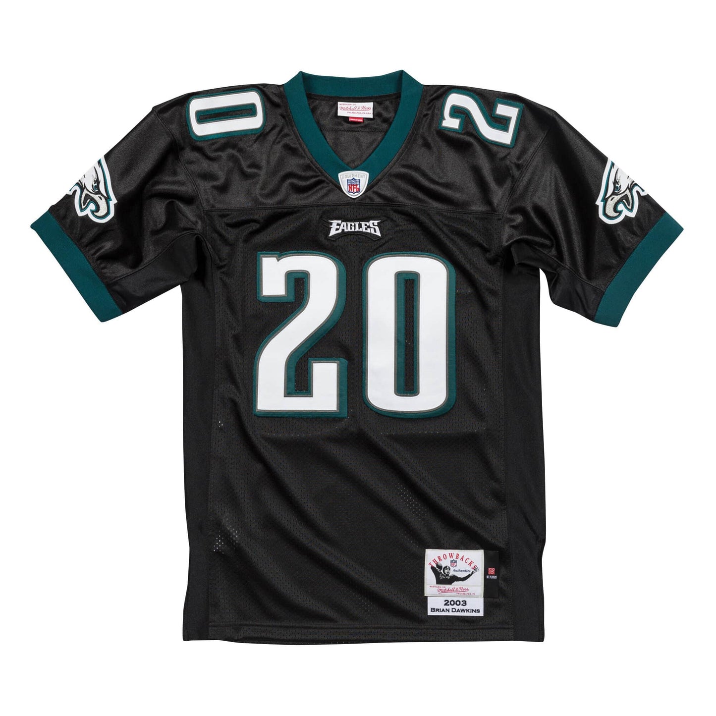 Men's Mitchell & Ness NFL Authentic Alternate Jersey Eagles 2003 Brian Dawkins
