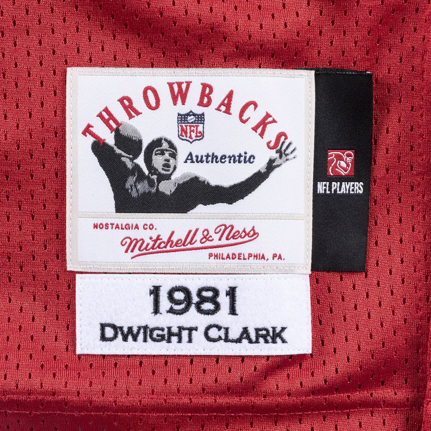 Mitchell & Ness Men's NFL Authentic Jersey 49Ers 1981 Dwight Clark