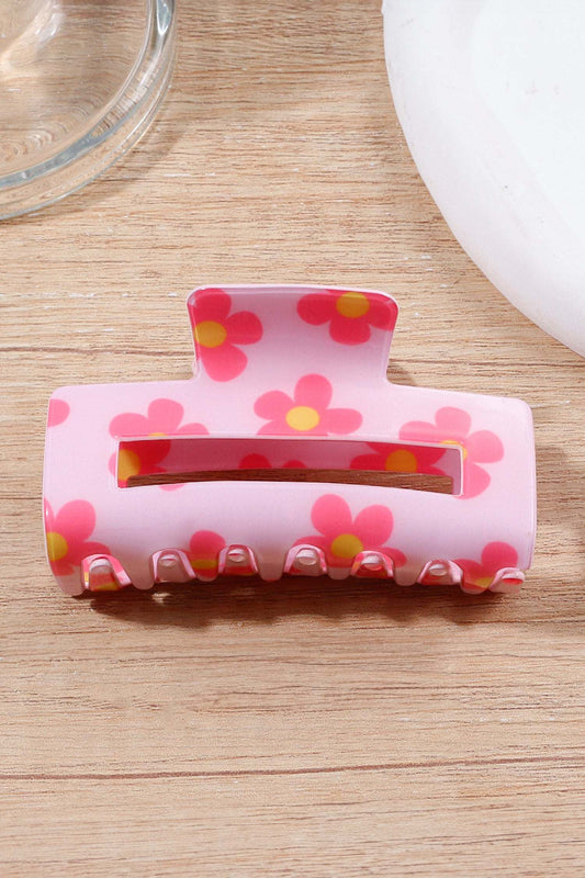 Threaded Pear Iris Hollowed Hair Claw Clip