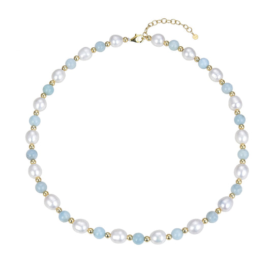 Blue, White-