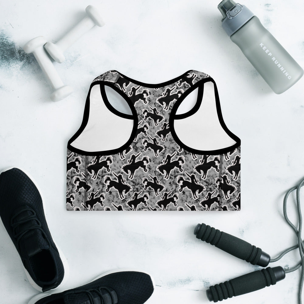Rodeo Bronc Padded Sports Bra