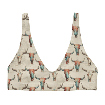 Baha Ranch Yeehaw Bullhead Skulls Bikini Top
