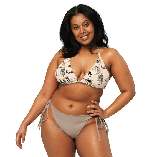YEEHAW Cowboy Ranch Bikini top