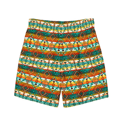 Baha Ranch Yeehaw Native Aztec Men's Swim Trunks