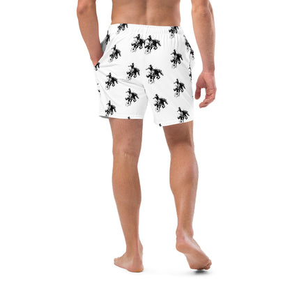 Baha Ranch Yeehaw Rodeo Bronc Men's Swim Trunks