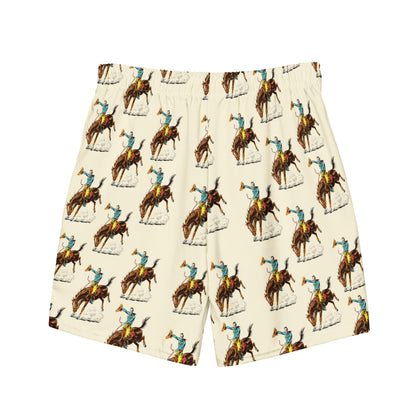 Baha Ranch Yeehaw Vintage Rodeo Men's Swim Trunks