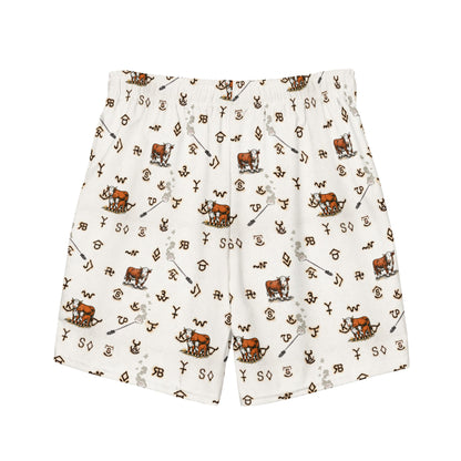 Baha Ranch YEEHAW Hereford Brands Swim Trunks