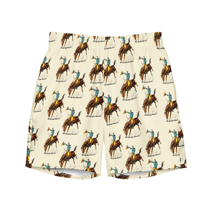 Baha Ranch Yeehaw Vintage Rodeo Men's Swim Trunks