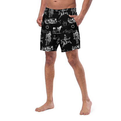 Baha Ranch Yeehaw Ranch Life Men's Swim Trunks