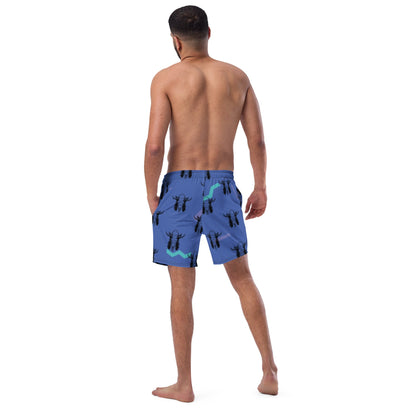 Baha Ranch Yeehaw Mullet Cowboy Men's Swim Trunks