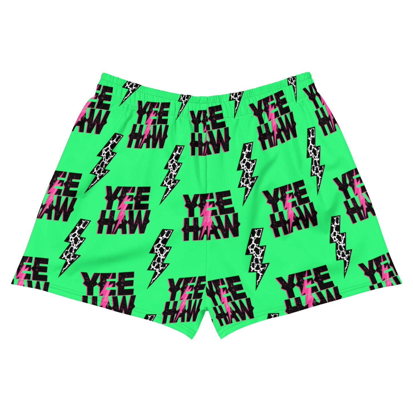 Baha Ranch Neon Yeehaw Women’s Athletic Shorts