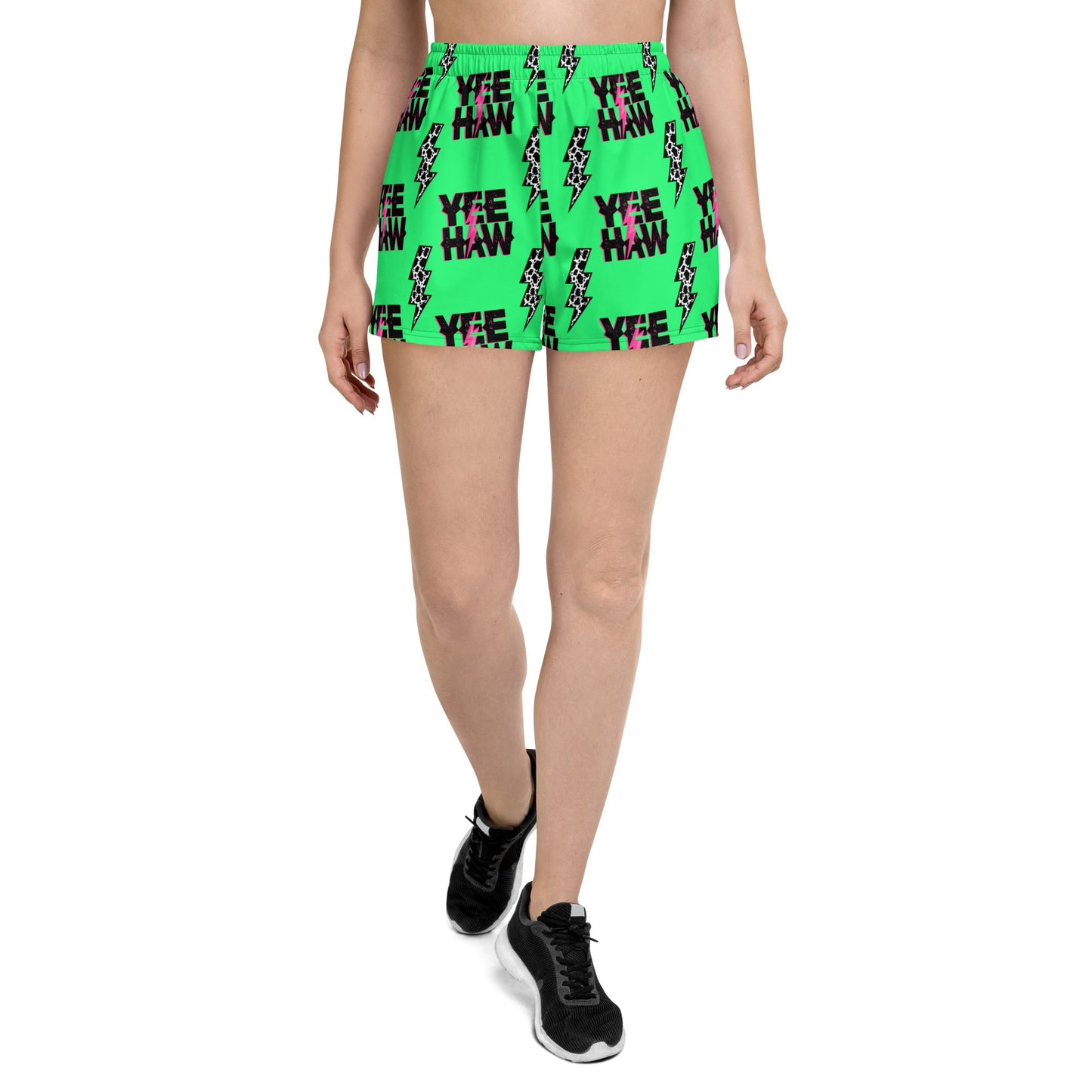 Baha Ranch Neon Yeehaw Women’s Athletic Shorts