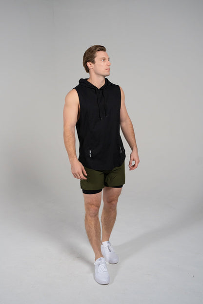 Determined Hooded Sleeveless